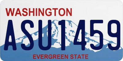 WA license plate ASU1459