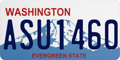 WA license plate ASU1460