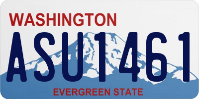 WA license plate ASU1461
