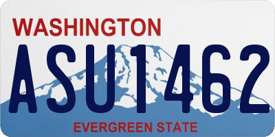 WA license plate ASU1462