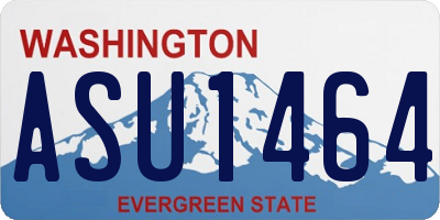 WA license plate ASU1464