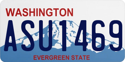 WA license plate ASU1469