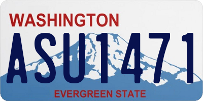 WA license plate ASU1471