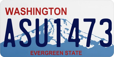 WA license plate ASU1473