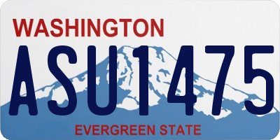 WA license plate ASU1475