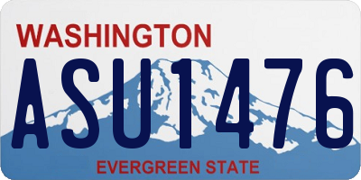 WA license plate ASU1476