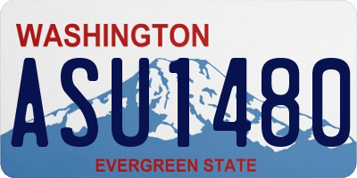 WA license plate ASU1480