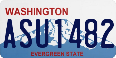 WA license plate ASU1482
