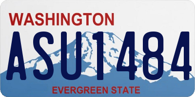 WA license plate ASU1484