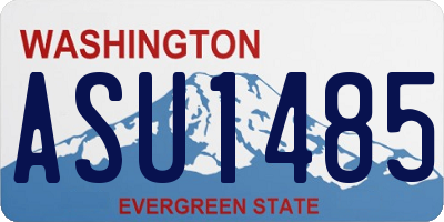 WA license plate ASU1485