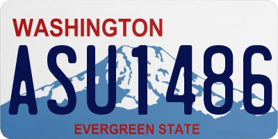 WA license plate ASU1486