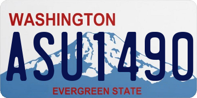 WA license plate ASU1490