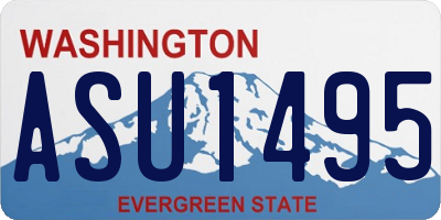 WA license plate ASU1495