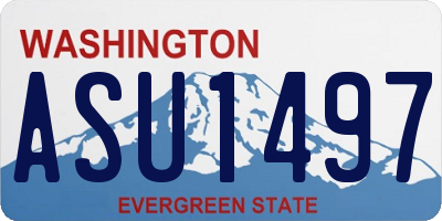 WA license plate ASU1497