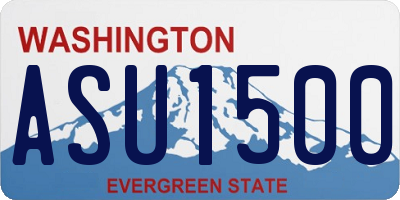 WA license plate ASU1500