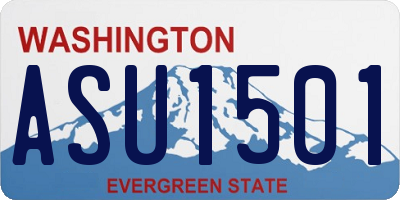 WA license plate ASU1501
