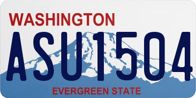 WA license plate ASU1504