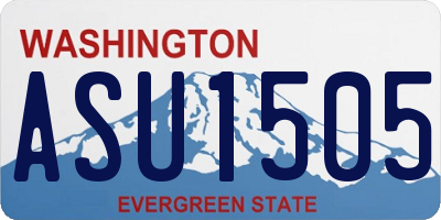 WA license plate ASU1505