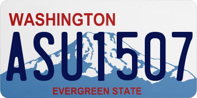 WA license plate ASU1507