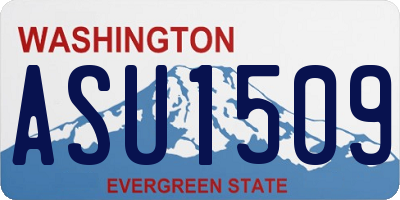 WA license plate ASU1509