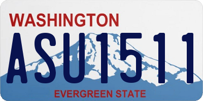 WA license plate ASU1511