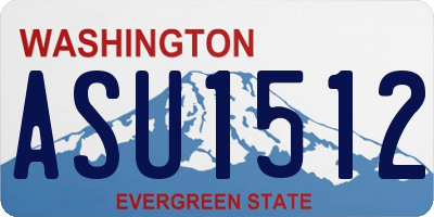 WA license plate ASU1512