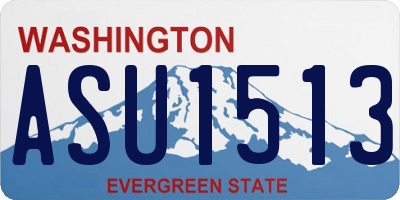 WA license plate ASU1513