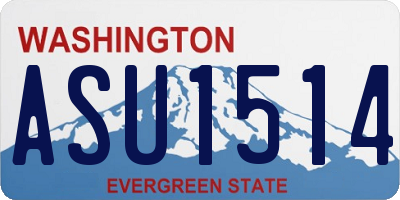WA license plate ASU1514