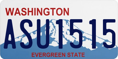 WA license plate ASU1515