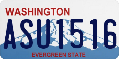 WA license plate ASU1516