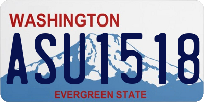 WA license plate ASU1518