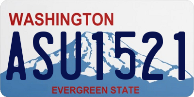 WA license plate ASU1521