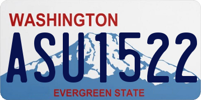 WA license plate ASU1522