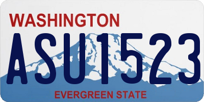 WA license plate ASU1523