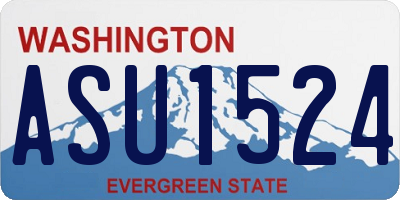 WA license plate ASU1524