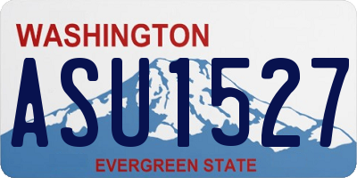 WA license plate ASU1527
