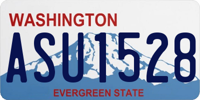 WA license plate ASU1528