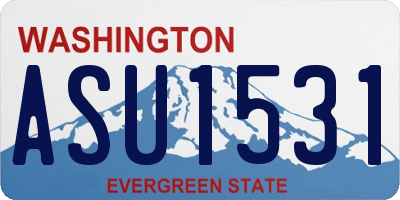 WA license plate ASU1531