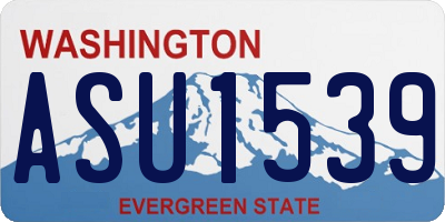 WA license plate ASU1539
