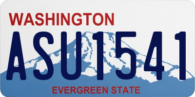WA license plate ASU1541
