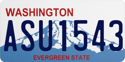WA license plate ASU1543
