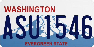 WA license plate ASU1546