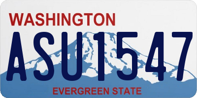 WA license plate ASU1547