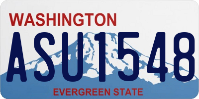 WA license plate ASU1548