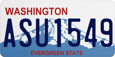 WA license plate ASU1549