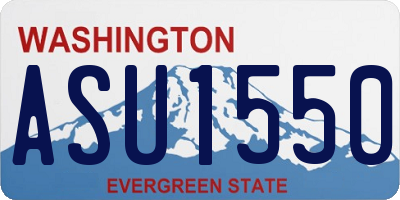 WA license plate ASU1550