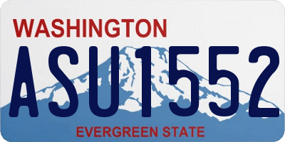 WA license plate ASU1552