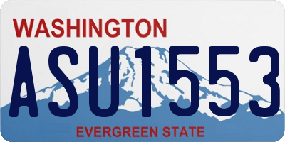 WA license plate ASU1553