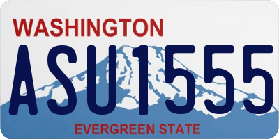WA license plate ASU1555