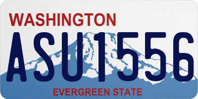 WA license plate ASU1556